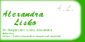 alexandra lisko business card